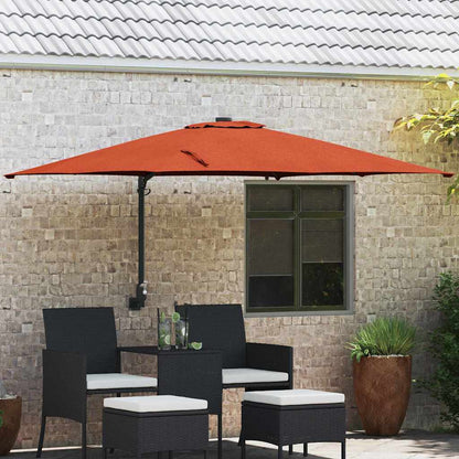 Garden Parasol Terracotta 248.5 x 247.5 x 160 cm