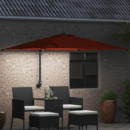 Garden Parasol Terracotta 248.5 x 247.5 x 160 cm