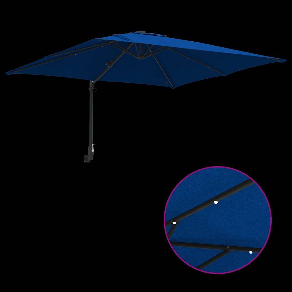 Garden Parasol Azurblau 248.5 x 247.5 x 160 cm