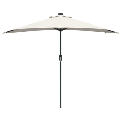 Garden Parasol Sand 294 x 150 x 223 cm Polyester and Steel