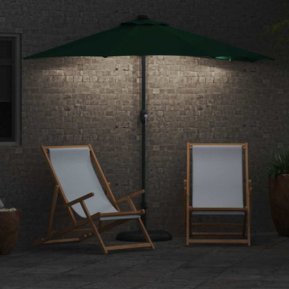 Garden Parasol Green 294 x 150 x 223 cm Polyester and Steel
