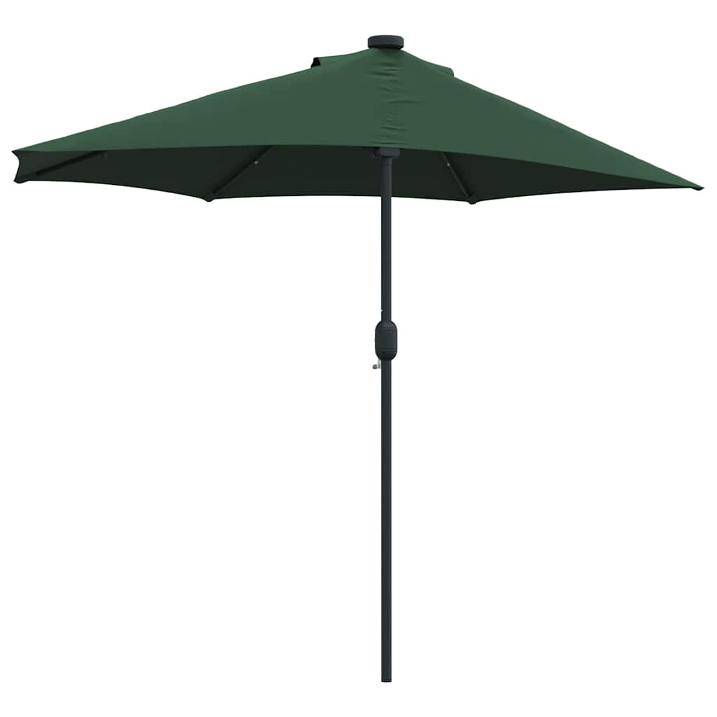 Garden Parasol Green 294 x 150 x 223 cm Polyester and Steel