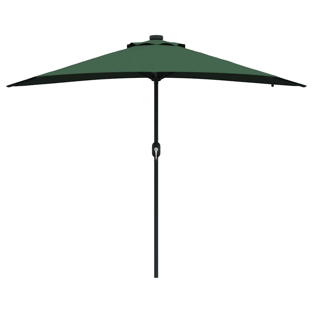 Garden Parasol Green 294 x 150 x 223 cm Polyester and Steel