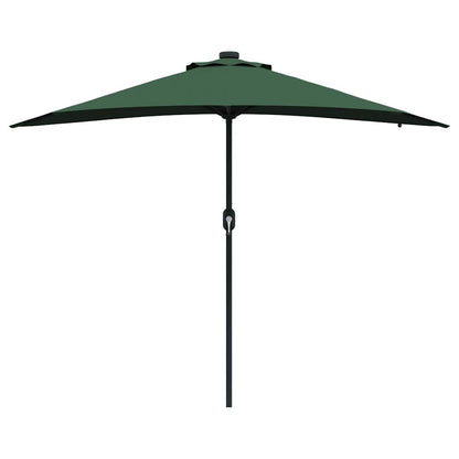 Garden Parasol Green 294 x 150 x 223 cm Polyester and Steel