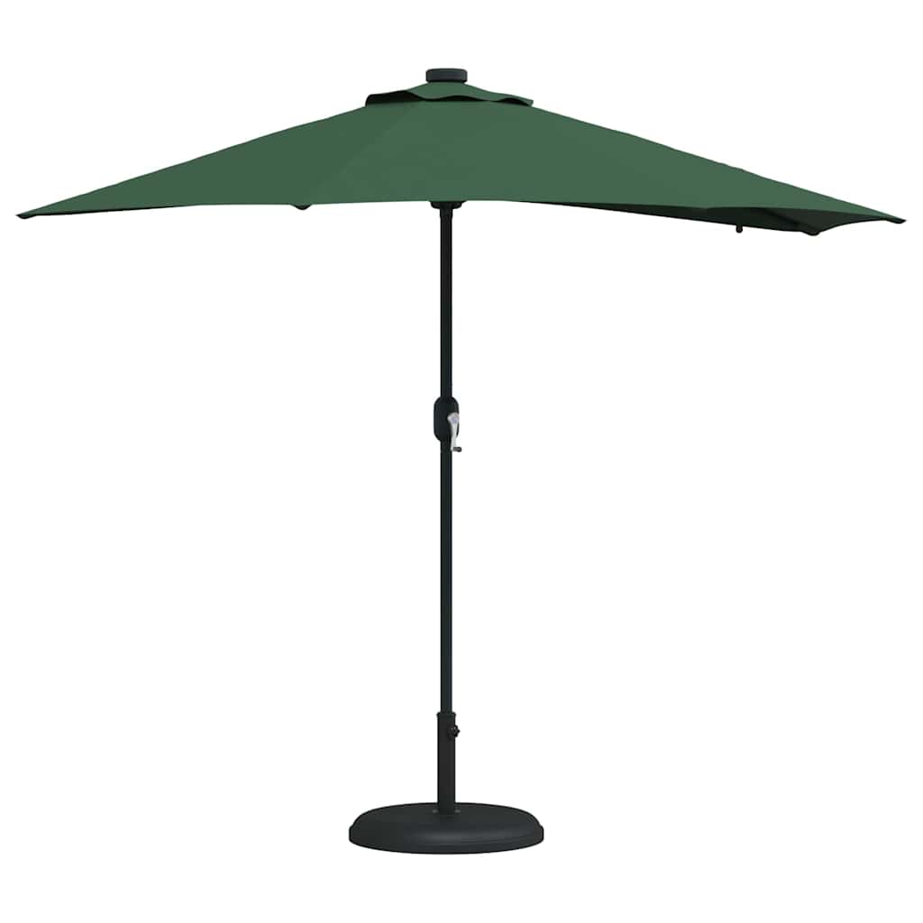 Garden Parasol Green 294 x 150 x 223 cm Polyester and Steel