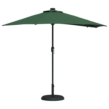 Garden Parasol Green 294 x 150 x 223 cm Polyester and Steel