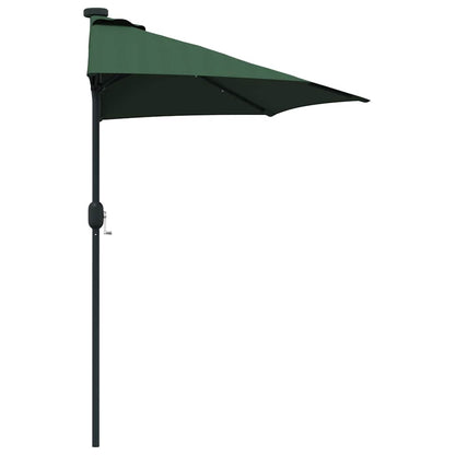Garden Parasol Green 294 x 150 x 223 cm Polyester and Steel
