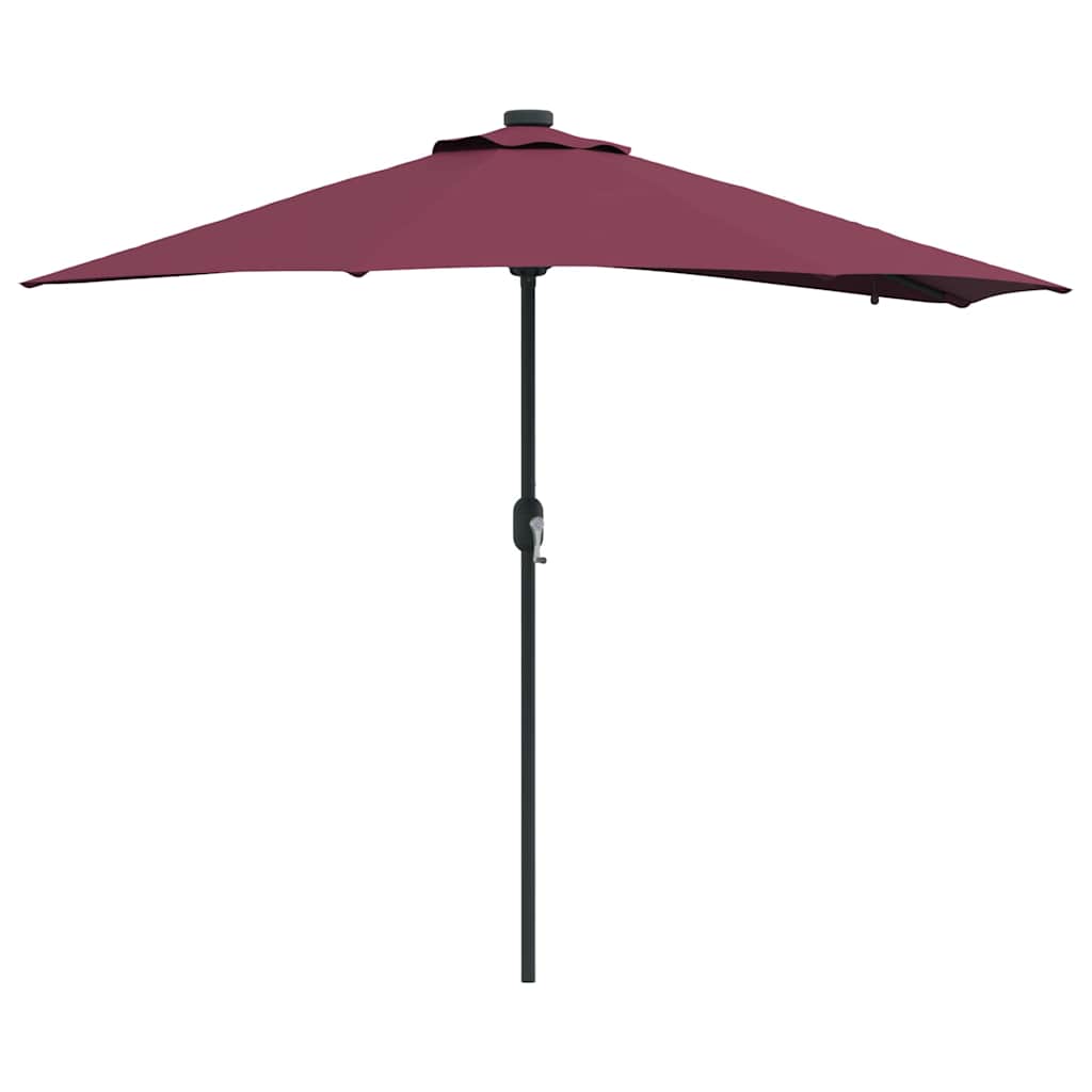 Garden Parasol Bordeaux Red 294 x 150 x 223 cm