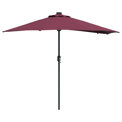 Garden Parasol Bordeaux Red 294 x 150 x 223 cm