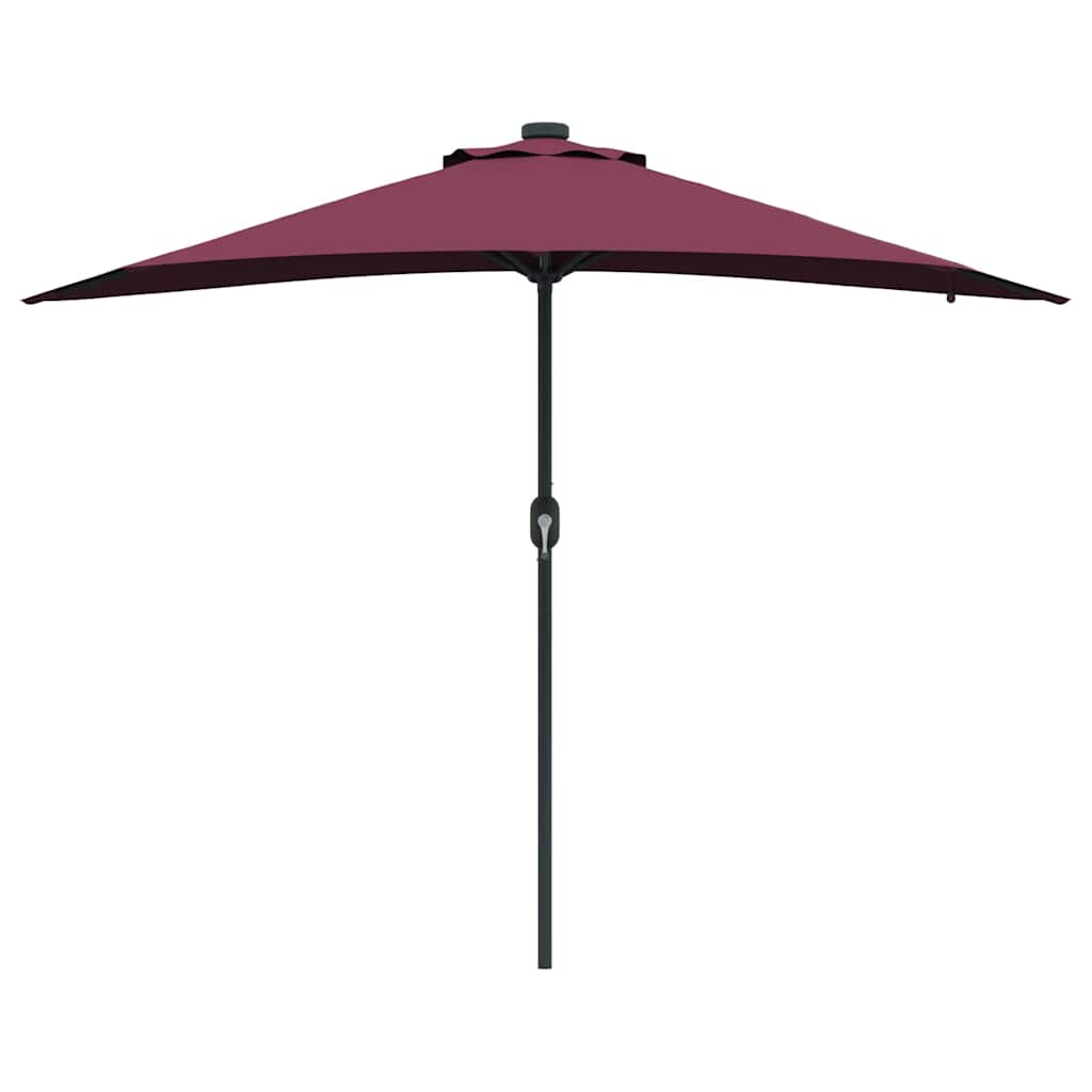 Garden Parasol Bordeaux Red 294 x 150 x 223 cm