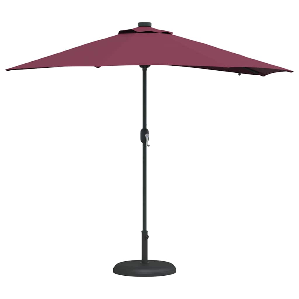 Garden Parasol Bordeaux Red 294 x 150 x 223 cm