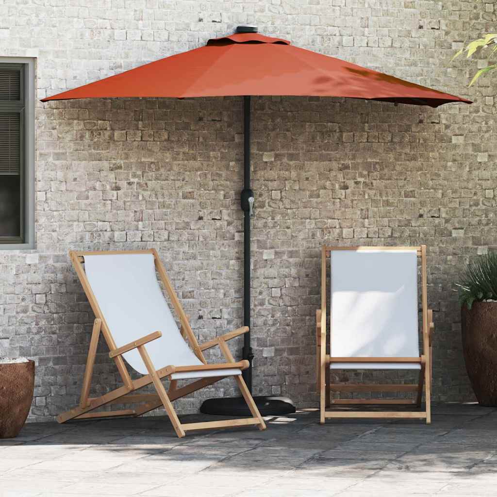 Garden Parasol Terracotta 294 x 150 x 223 cm