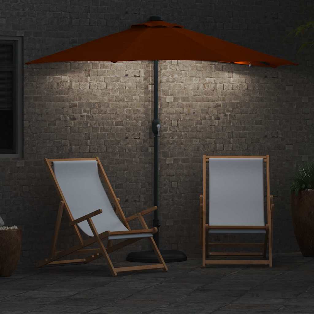 Garden Parasol Terracotta 294 x 150 x 223 cm