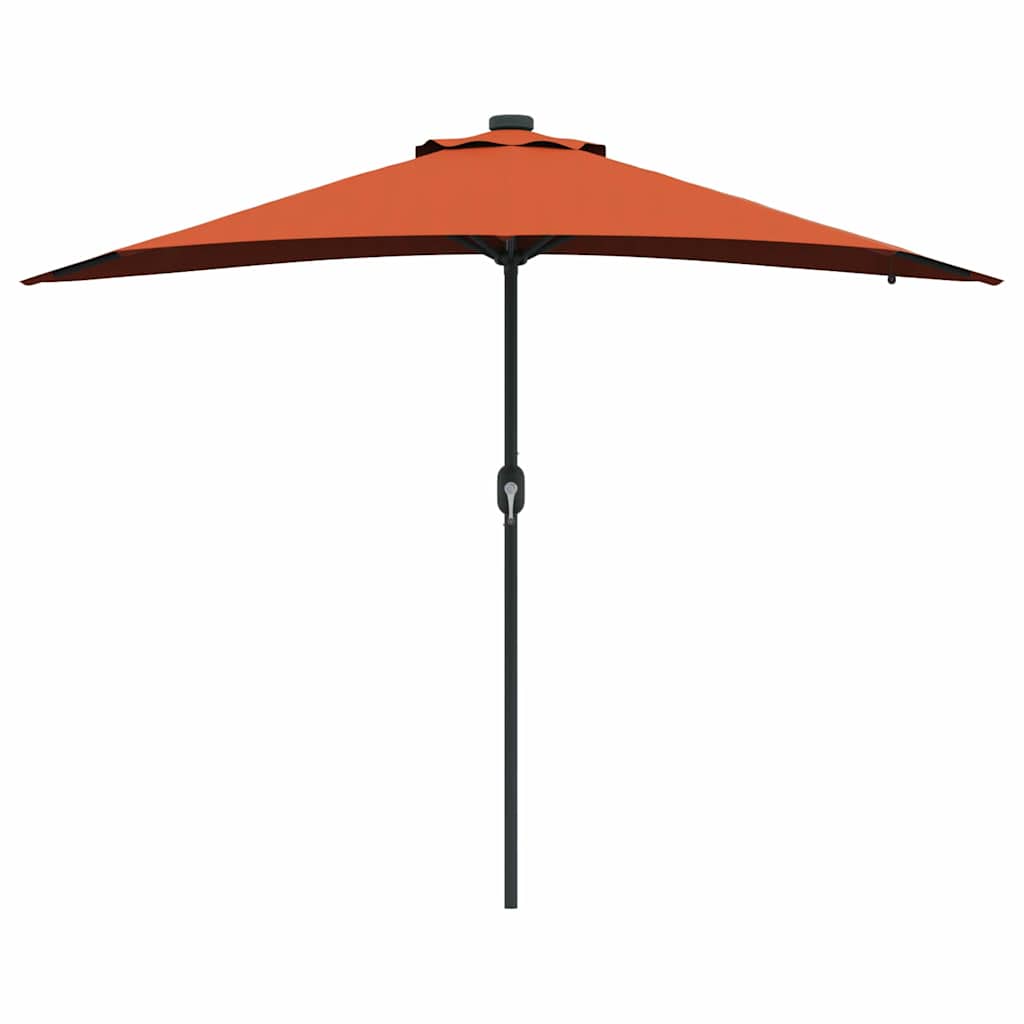 Garden Parasol Terracotta 294 x 150 x 223 cm