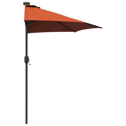 Garden Parasol Terracotta 294 x 150 x 223 cm