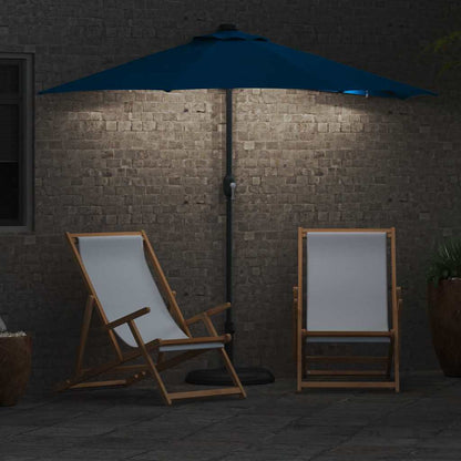 Garden Parasol Azurblau 294 x 150 x 223 cm Polyester and Steel
