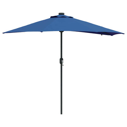 Garden Parasol Azurblau 294 x 150 x 223 cm Polyester and Steel