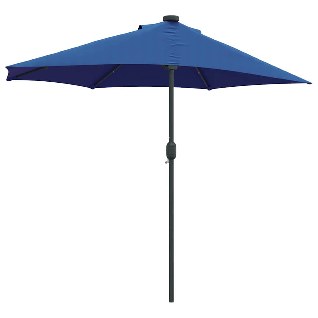 Garden Parasol Azurblau 294 x 150 x 223 cm Polyester and Steel