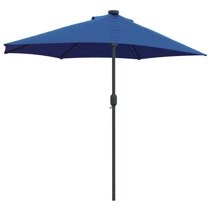 Garden Parasol Azurblau 294 x 150 x 223 cm Polyester and Steel