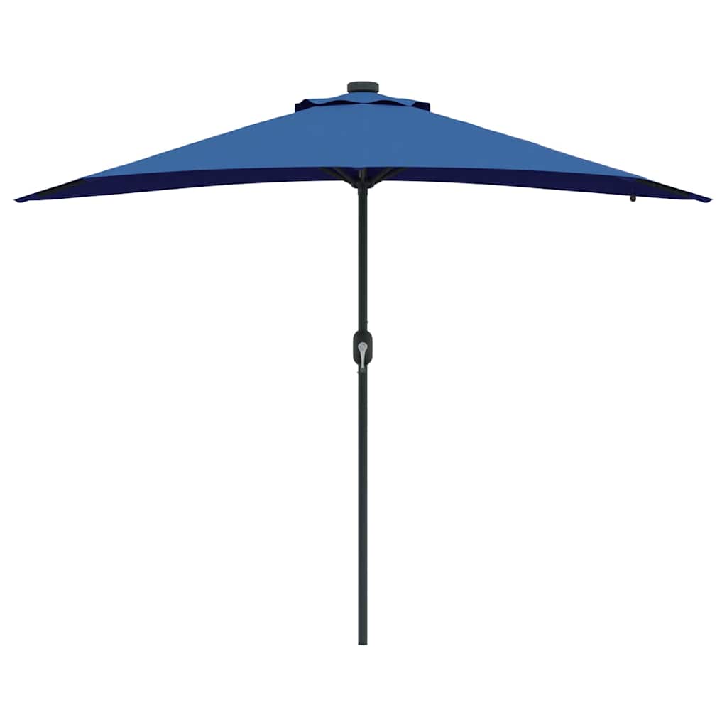 Garden Parasol Azurblau 294 x 150 x 223 cm Polyester and Steel
