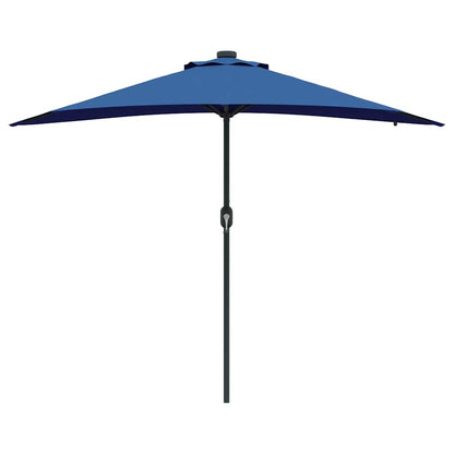 Garden Parasol Azurblau 294 x 150 x 223 cm Polyester and Steel