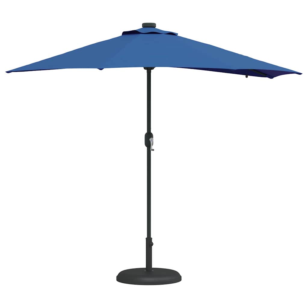 Garden Parasol Azurblau 294 x 150 x 223 cm Polyester and Steel