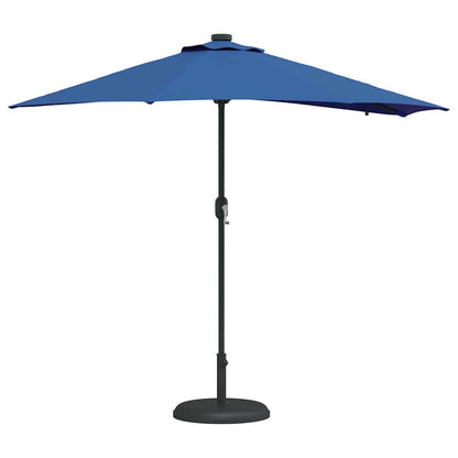 Garden Parasol Azurblau 294 x 150 x 223 cm Polyester and Steel