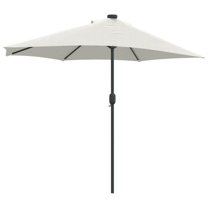 Garden Parasol Sand 294 x 150 x 224 cm Polyester and Steel