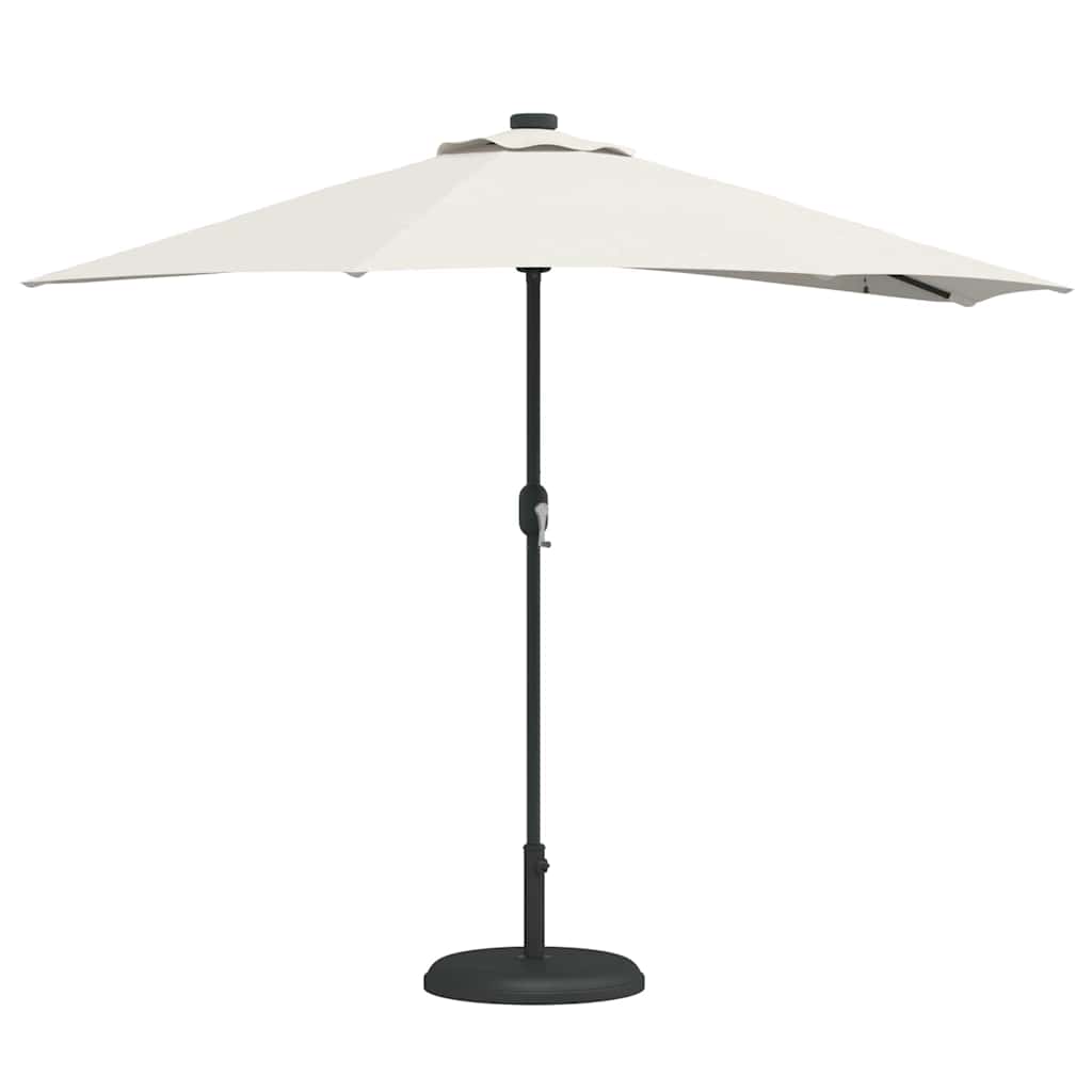 Garden Parasol Sand 294 x 150 x 224 cm Polyester and Steel