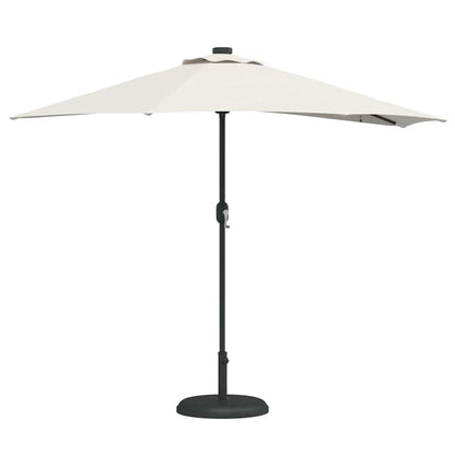 Garden Parasol Sand 294 x 150 x 224 cm Polyester and Steel
