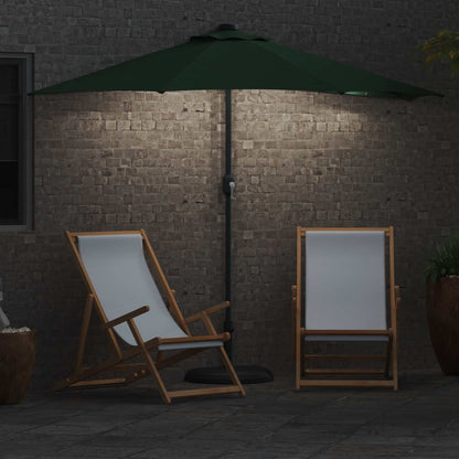 Garden Parasol Green 294 x 150 x 224 cm Polyester and Steel