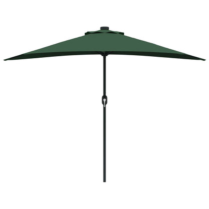 Garden Parasol Green 294 x 150 x 224 cm Polyester and Steel