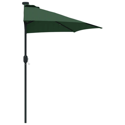 Garden Parasol Green 294 x 150 x 224 cm Polyester and Steel