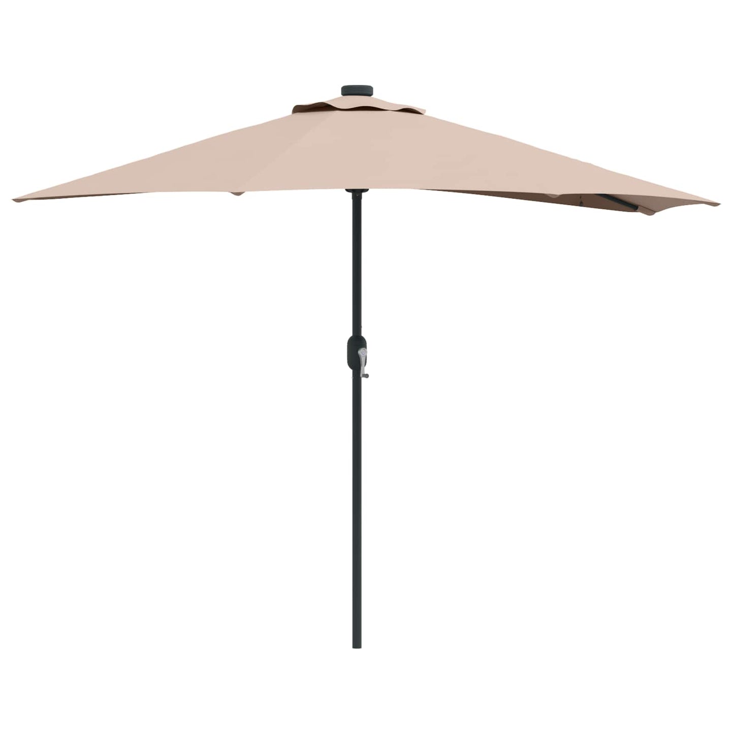 Garden Parasol Taupe 294 x 150 x 224 cm Polyester and Steel