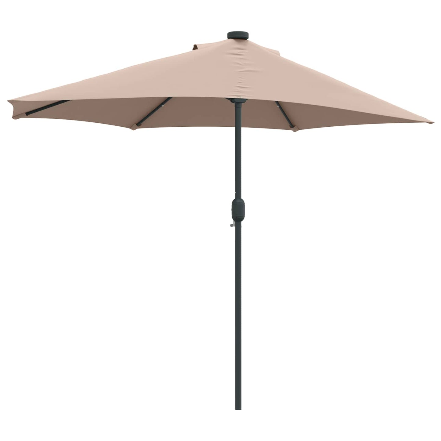 Garden Parasol Taupe 294 x 150 x 224 cm Polyester and Steel