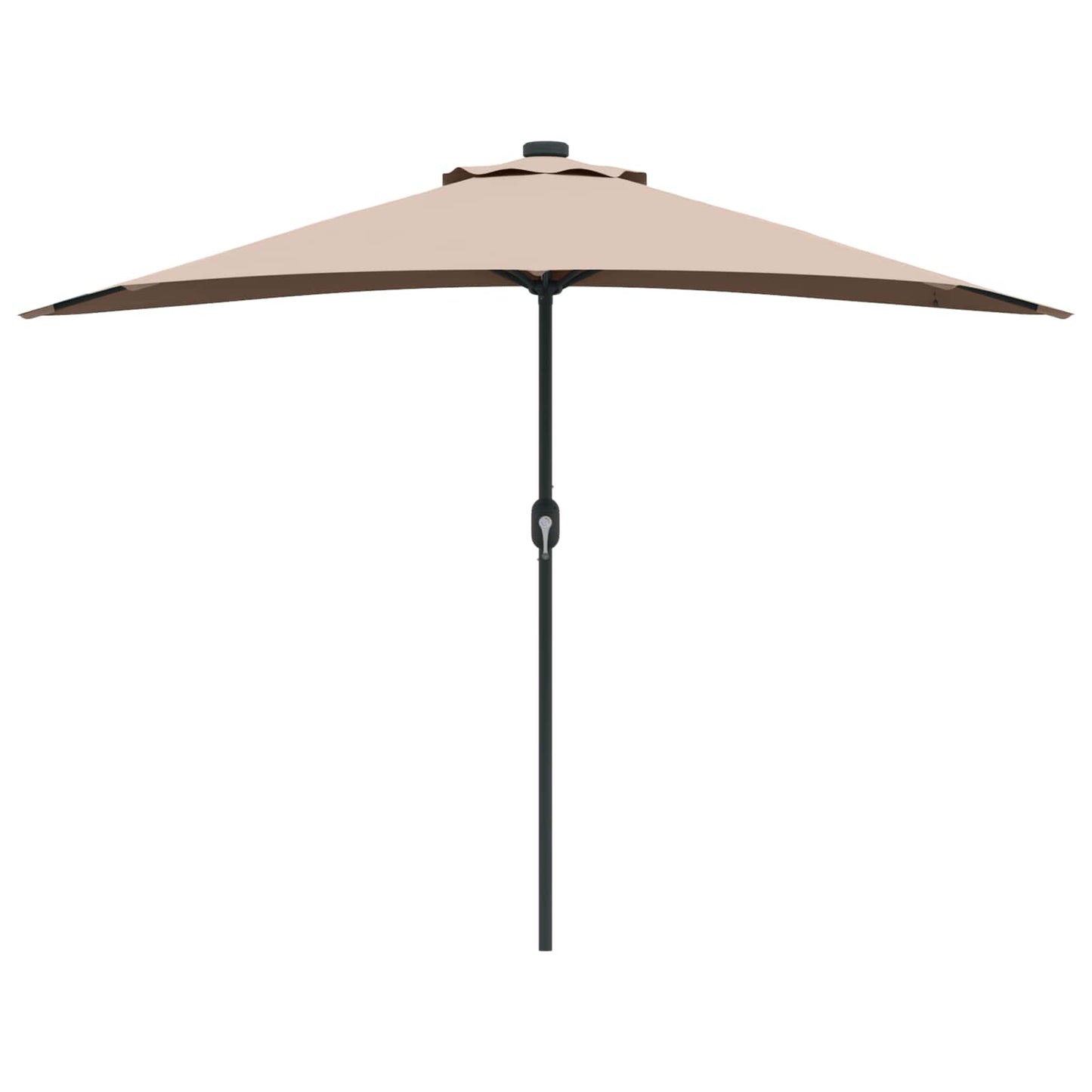 Garden Parasol Taupe 294 x 150 x 224 cm Polyester and Steel