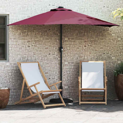 Garden Parasol Bordeaux Red 294 x 150 x 224 cm