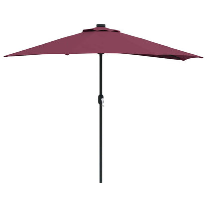 Garden Parasol Bordeaux Red 294 x 150 x 224 cm