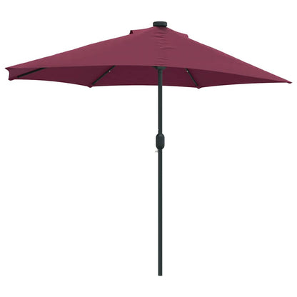 Garden Parasol Bordeaux Red 294 x 150 x 224 cm