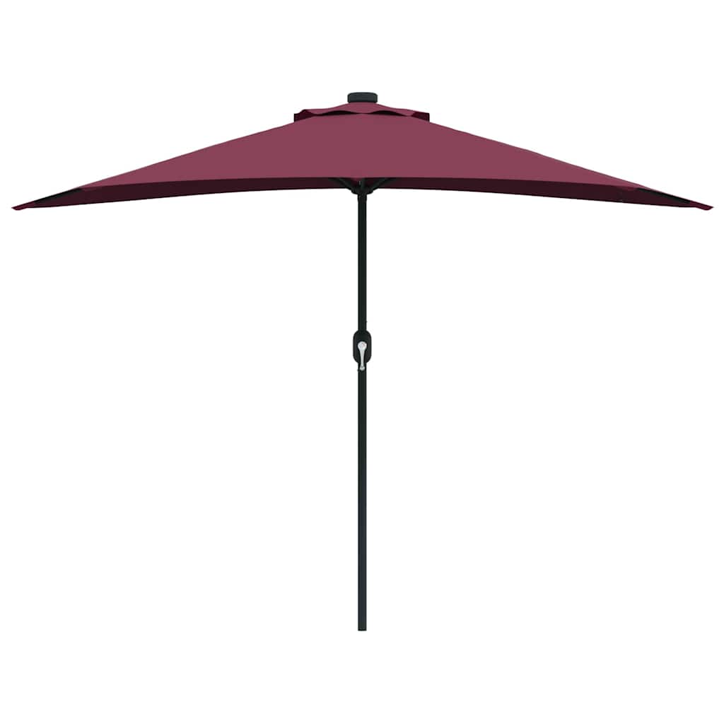 Garden Parasol Bordeaux Red 294 x 150 x 224 cm