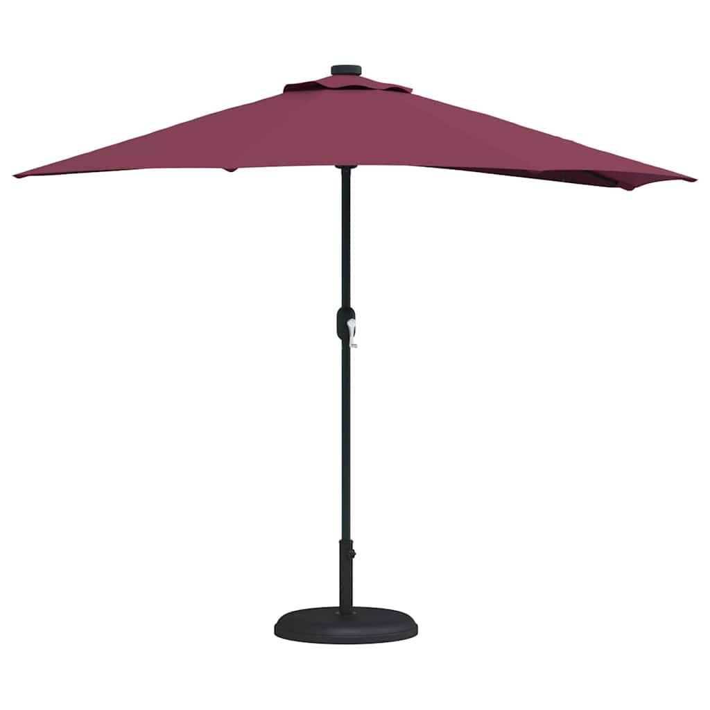 Garden Parasol Bordeaux Red 294 x 150 x 224 cm
