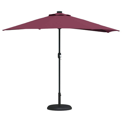Garden Parasol Bordeaux Red 294 x 150 x 224 cm