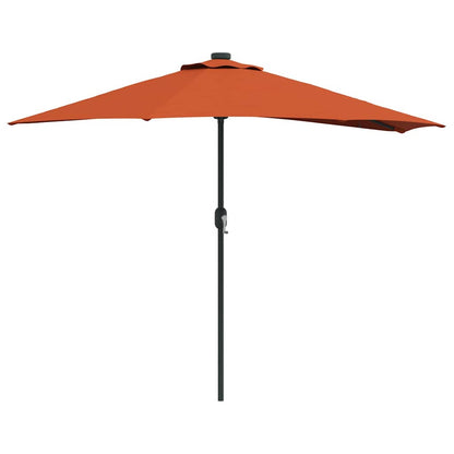 Garden Parasol Terracotta 294 x 150 x 224 cm