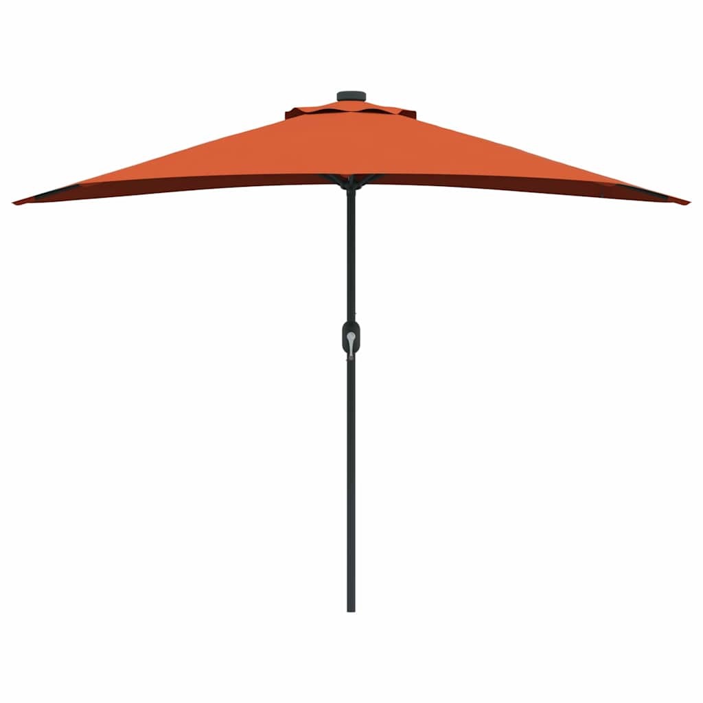 Garden Parasol Terracotta 294 x 150 x 224 cm