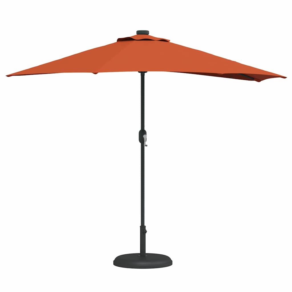 Garden Parasol Terracotta 294 x 150 x 224 cm