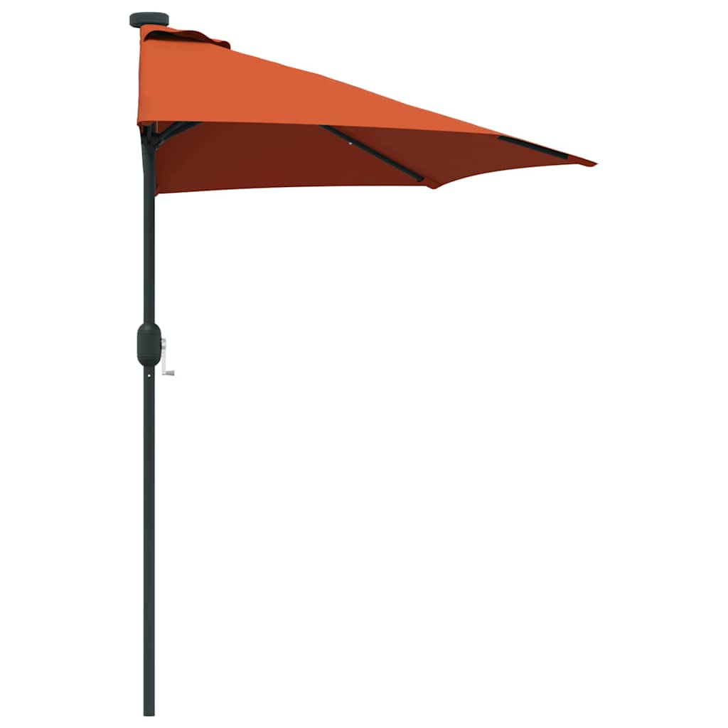 Garden Parasol Terracotta 294 x 150 x 224 cm