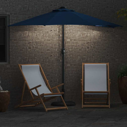 Garden Parasol Azurblau 294 x 150 x 224 cm Polyester and Steel
