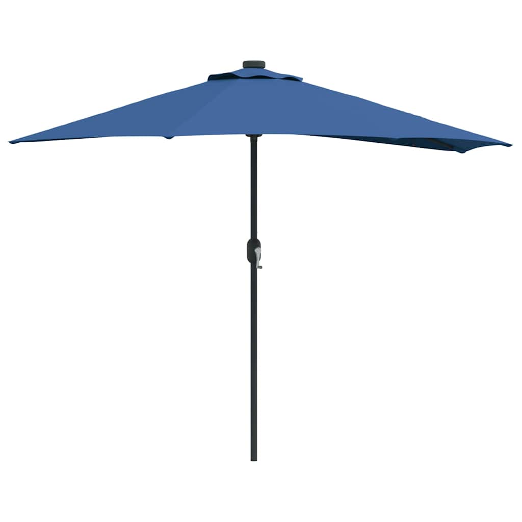 Garden Parasol Azurblau 294 x 150 x 224 cm Polyester and Steel