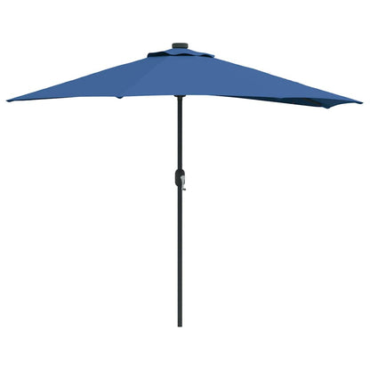 Garden Parasol Azurblau 294 x 150 x 224 cm Polyester and Steel