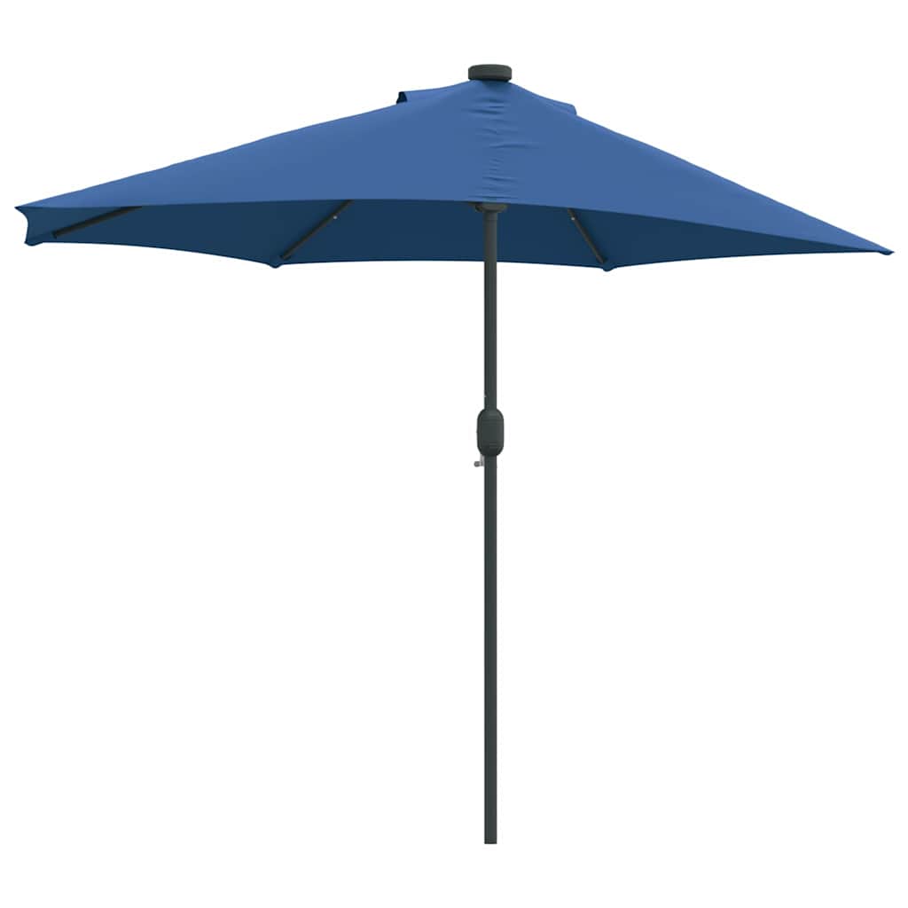 Garden Parasol Azurblau 294 x 150 x 224 cm Polyester and Steel